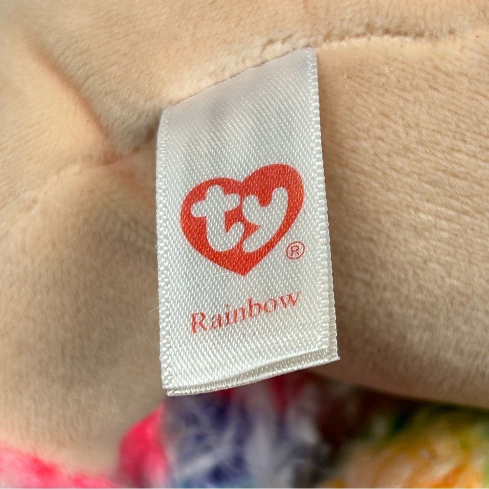 Ty Rainbow Poodle Multicoloured Plush 2020 - Picture 7 of 10
